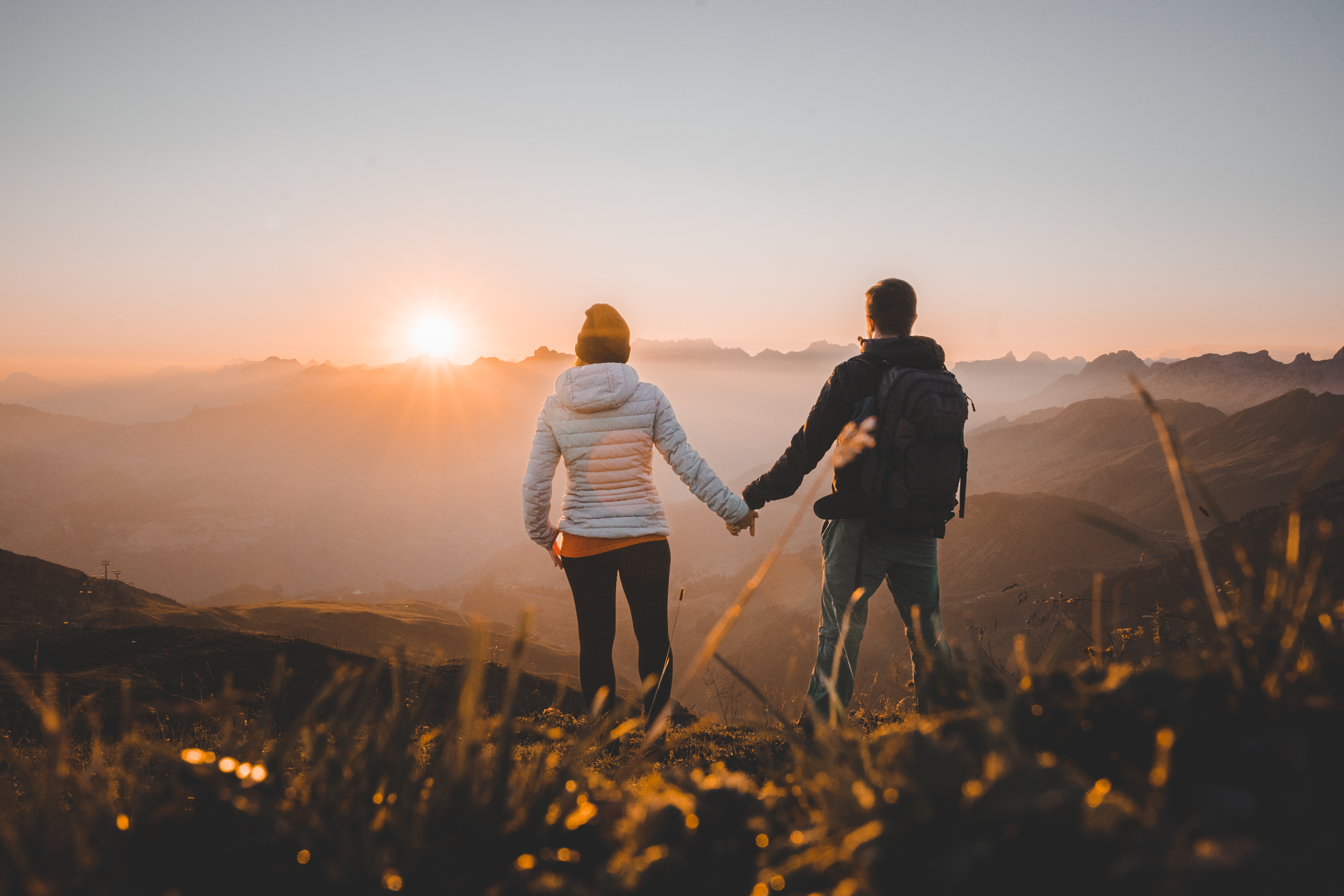 Sonnenaufgang Fronalpstock Partnergebiet im Meilenweissverbund